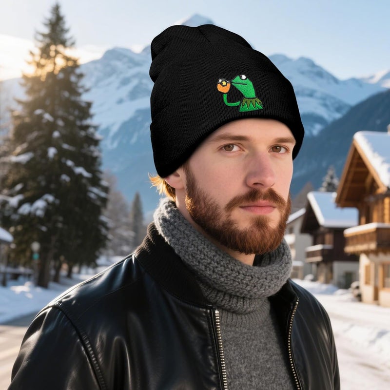 AamAccess Funny Cool Beanie Anime Cute Goth Emo Knit Hat for Men and Women - Image 3